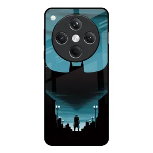 Cyan Bat Glass Case for Oppo Find X8 5G Compact Protection Transparent Shell