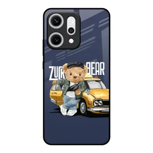 Adventurous Bear Glass Case for Oppo Reno14 5G Protective Pattern