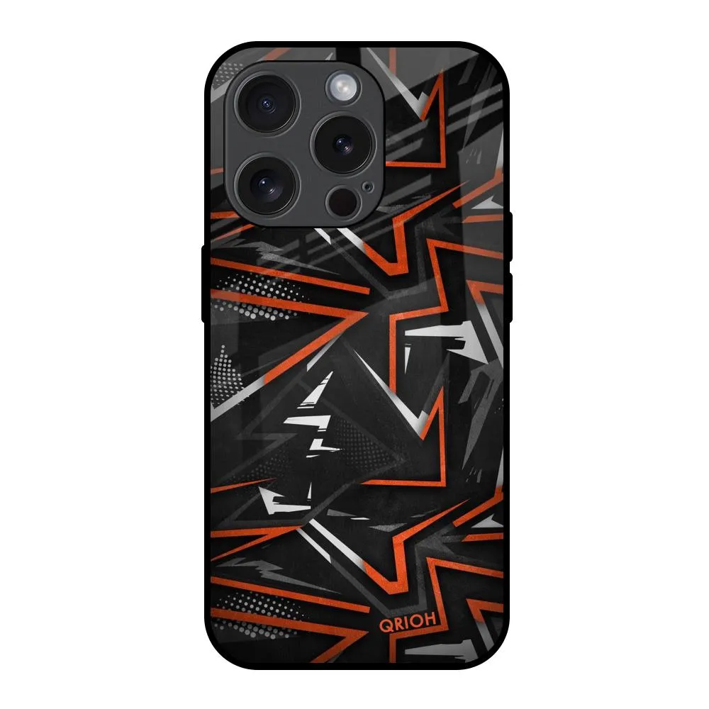 Vector Art Glass Case for iPhone 15 Pro Magnetic Mount