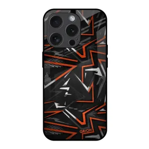 Vector Art Glass Case for iPhone 15 Pro Magnetic Mount