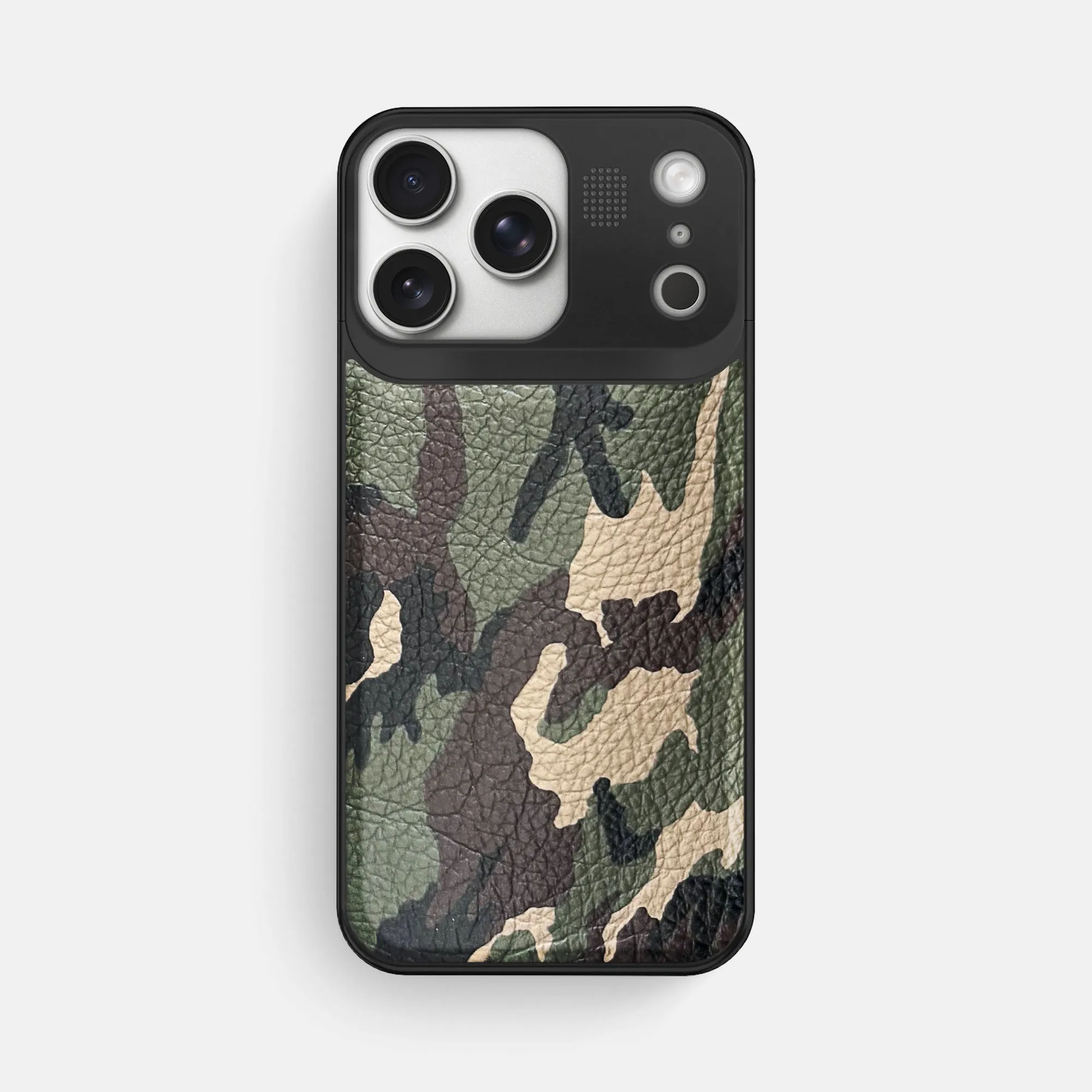 Metal Case For iPhone 17 Pro Max In Calf Soft Surface Design