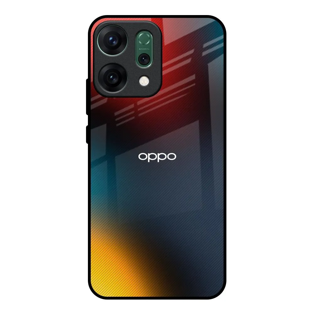 Prismatic Glass Case for Oppo Reno14 Pro 5G Minimal Aesthetic Touch Smooth Lining