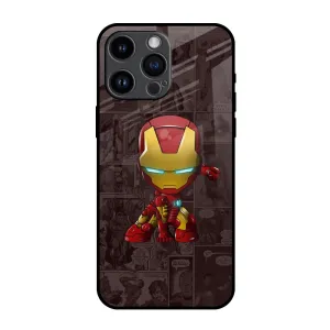 Angry Baby Super Hero Glass Case for iPhone 14 Pro Max Rugged Outline