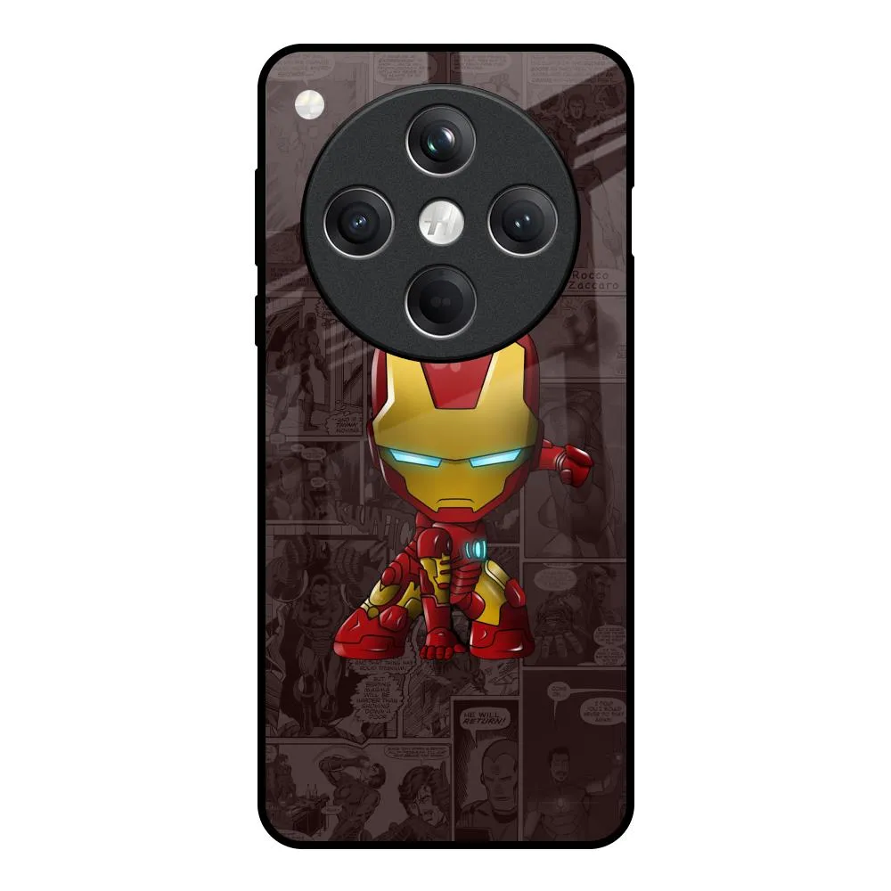 Angry Baby Super Hero Glass Case for Oppo Find X8 5G Sporty Appeal Modern feature