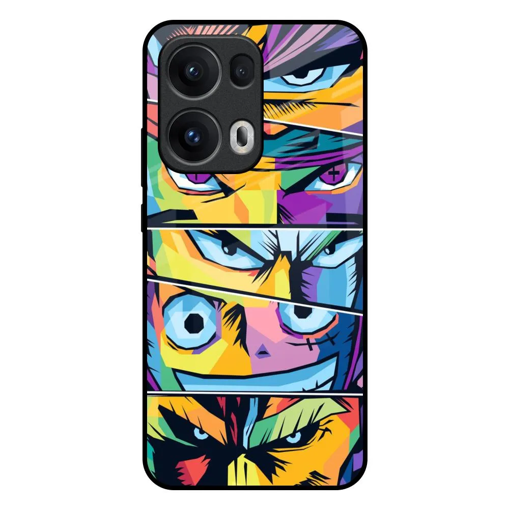 Anime Legends Glass Case for Oppo Reno13 Pro 5G Non slip grip