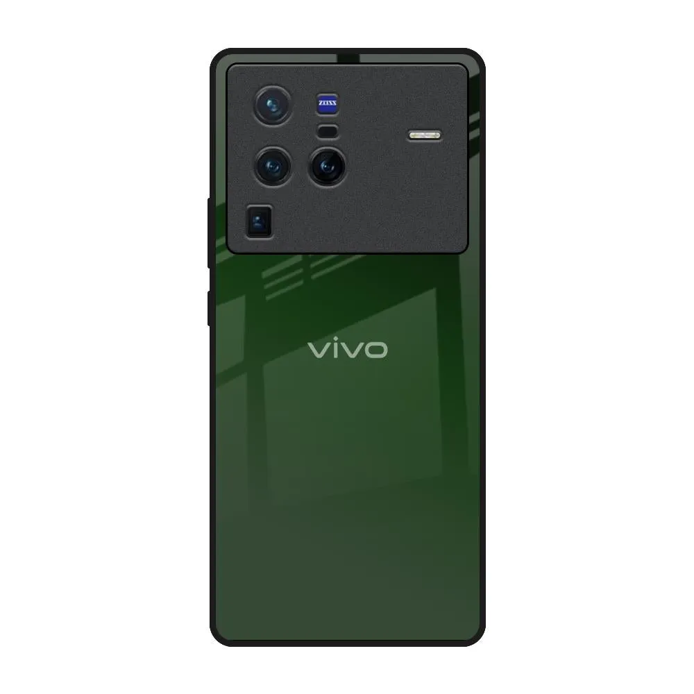 Deep Forest Glass Case for Vivo X80 Pro 5G Sleek Feel