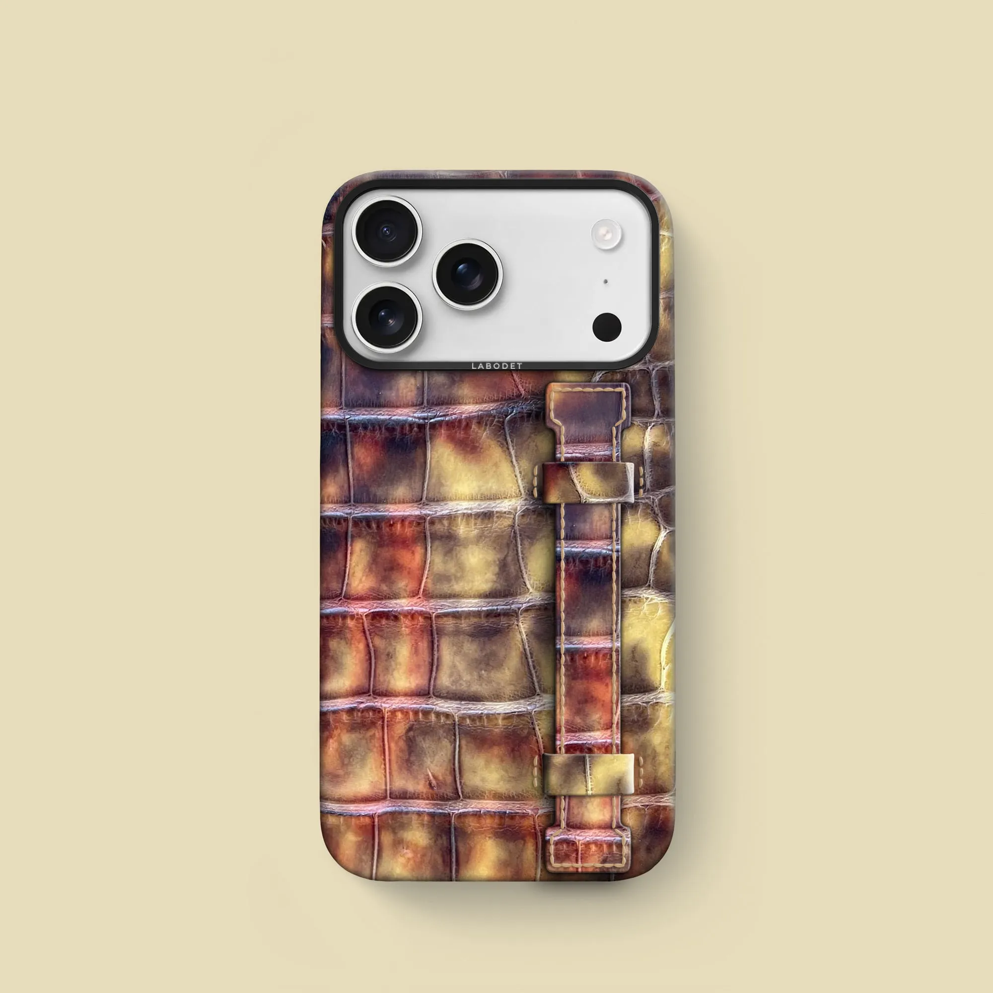 Shock Absorption Layer Shock absorption Handle Case 1/1 Sand Wave For iPhone 17 Pro In Alligator