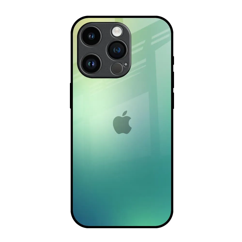 Button Cover Dusty Green Glass Case for iPhone 14 Pro