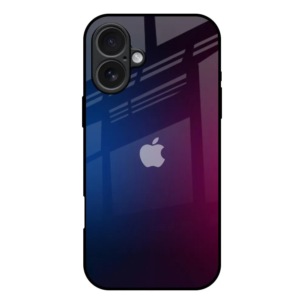 Casual Texture Mix Gradient Shade Glass Case For iPhone 17