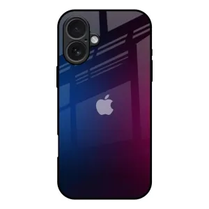 Casual Texture Mix Gradient Shade Glass Case For iPhone 17