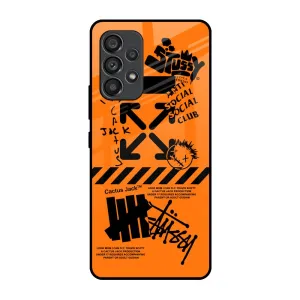 Anti Social Club Glass Case for Samsung Galaxy A53 5G Practical Look Modern Layer