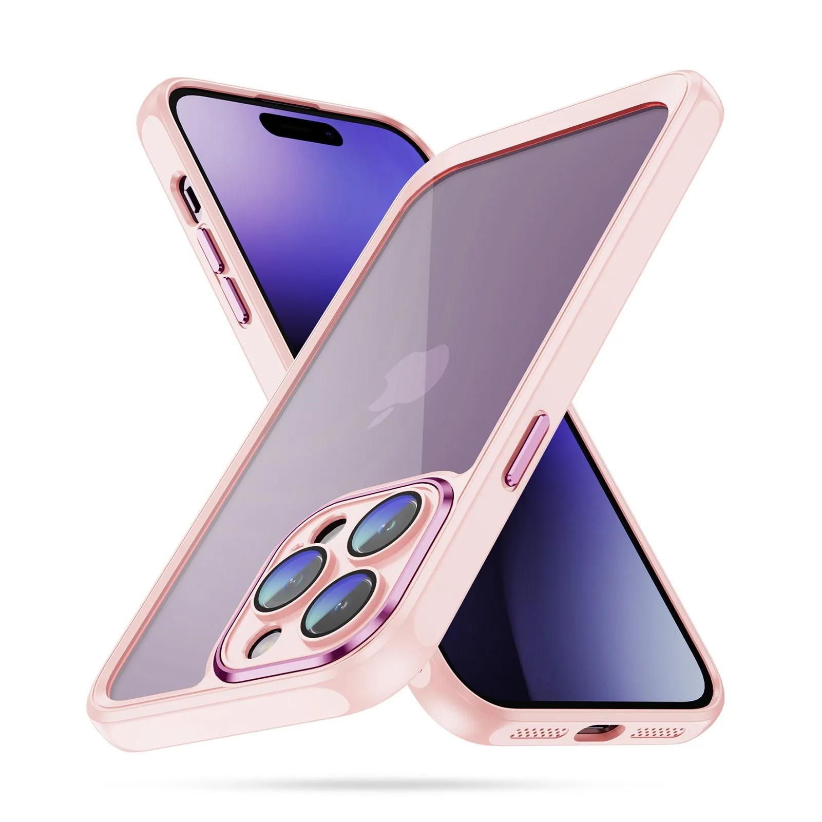 Soft Edging Apricot Hybrid Back Cover for iPhone