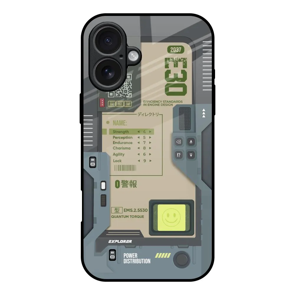 Art Station Glass Case for iPhone 17 Flexible Grip Texture