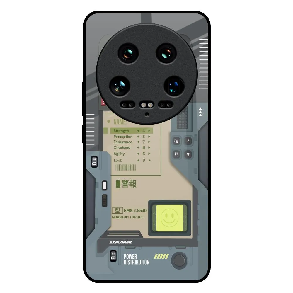 Modern Build Cushioned Edge Art Station Glass Case for Mi 14 Ultra 5G