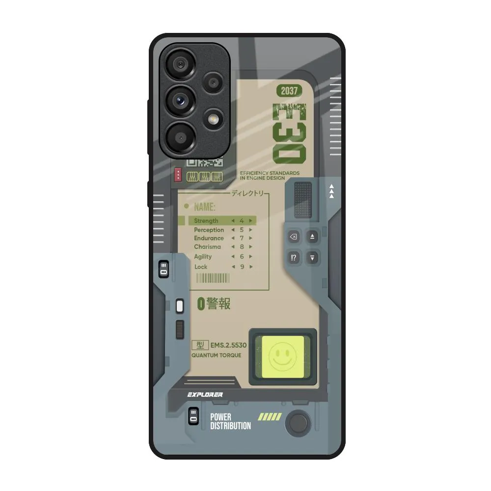 Art Station Glass Case for Samsung Galaxy A73 5G Hand Friendly TPU Material