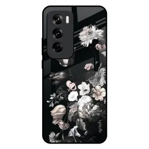 Artistic Mural Glass Case for Oppo Reno 12 5G Minimal Style