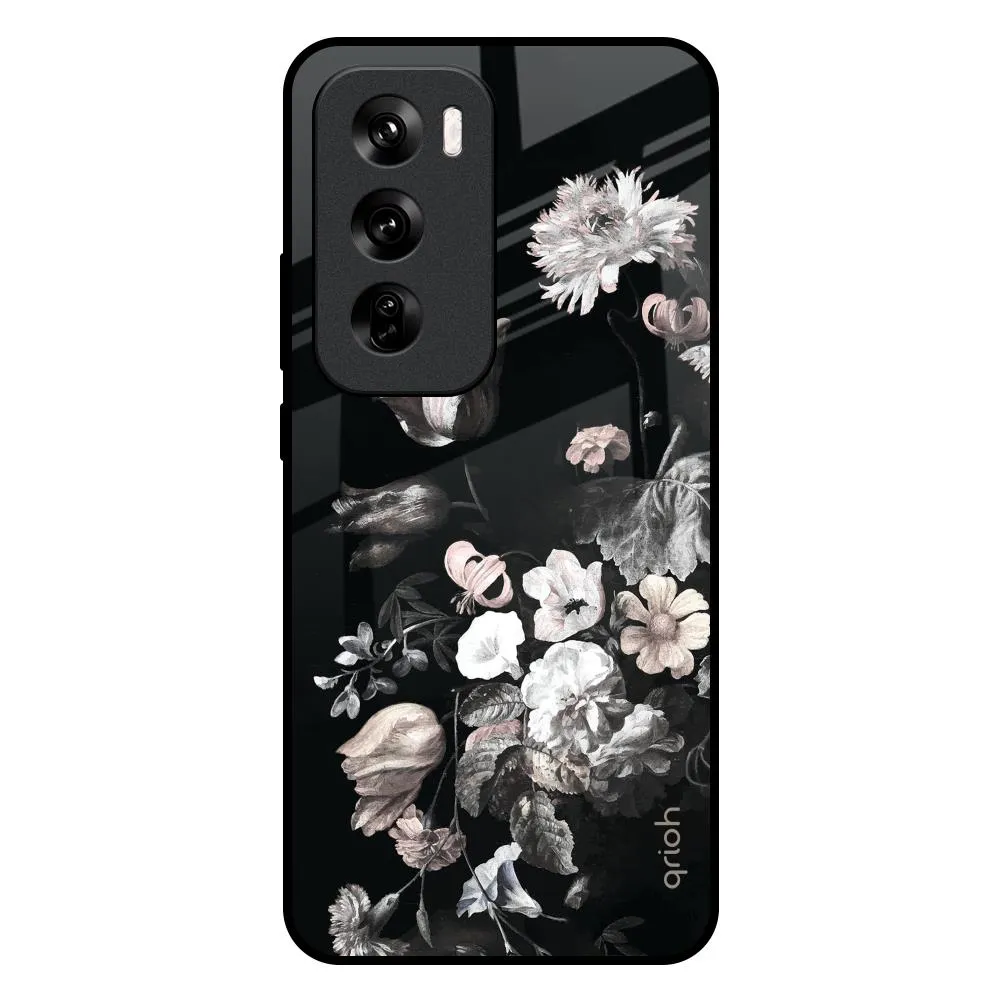 Artistic Mural Glass Case for Oppo Reno 12 5G Minimal Style