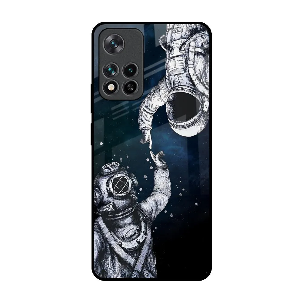Classic Texture Astro Connect Glass Case for Mi 11i