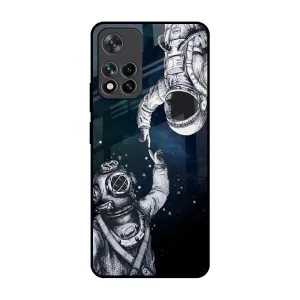Classic Texture Astro Connect Glass Case for Mi 11i