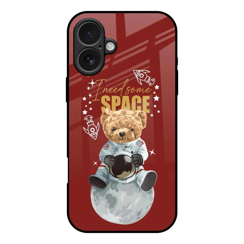 Astronaut Bear Glass Case for iPhone 17 Ergonomic form