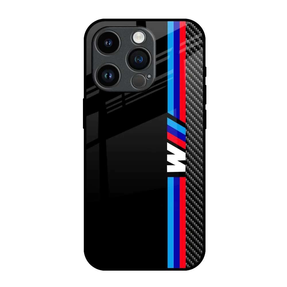 Vivid Design Texture Comfort Padding Automotive Art Glass Case for iPhone 14 Pro