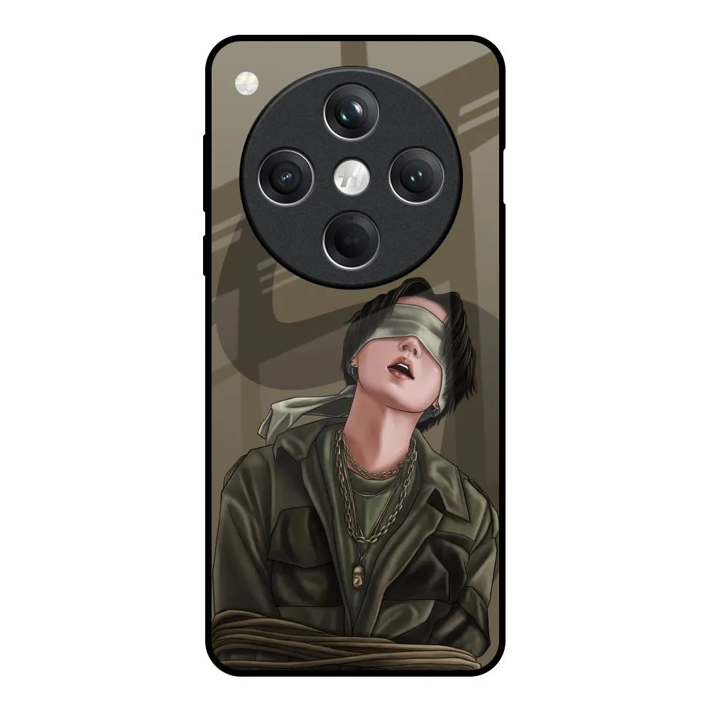 Protective Corners Blind Fold Glass Case for Oppo Find X8 5G