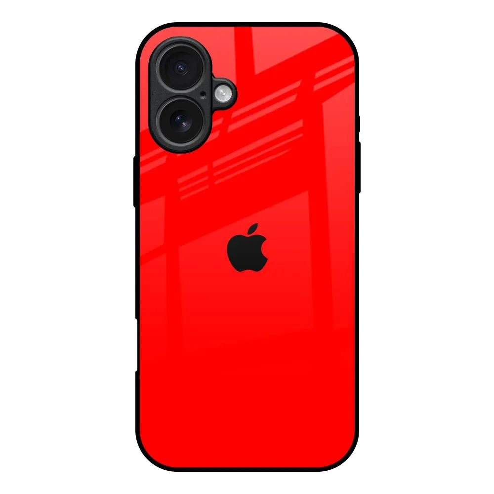 Soft Shape Shock Guard Blood Red Glass Case for iPhone 17