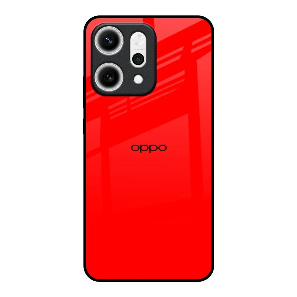 Blood Red Glass Case for Oppo Reno14 5G Chic Accessory
