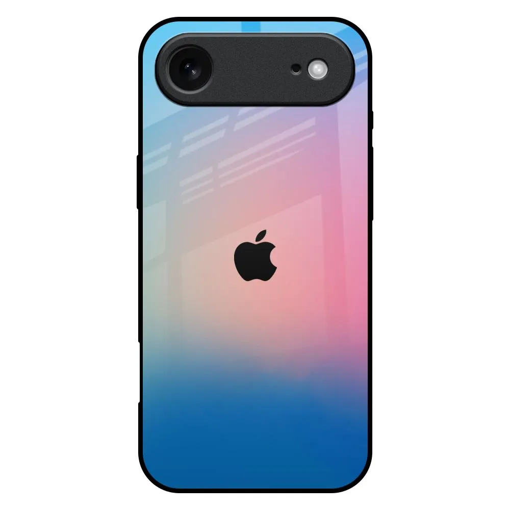 Minimal Shield Durable Texture Finish Blue & Pink Ombre Glass case for iPhone 17 Air