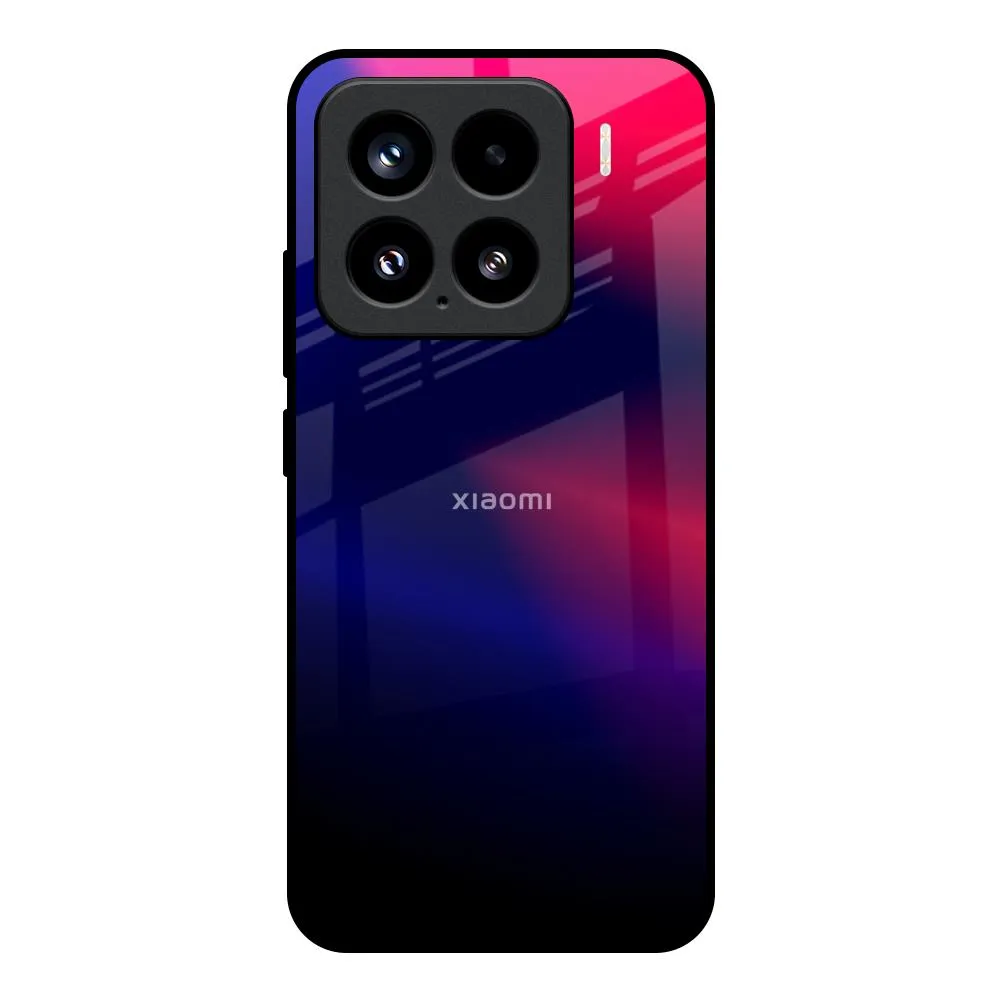 Unique Texture Blue Ombre Glass Case for Mi 15 5G