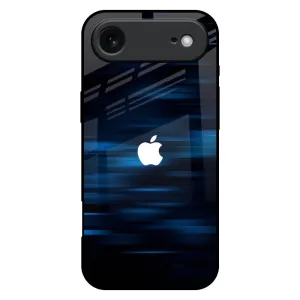 Fashion Texture Blue Rough Abstract Glass Case for iPhone 17 Air