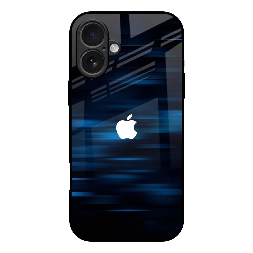 Phone Accessory Blue Rough Abstract Glass Case for iPhone 17