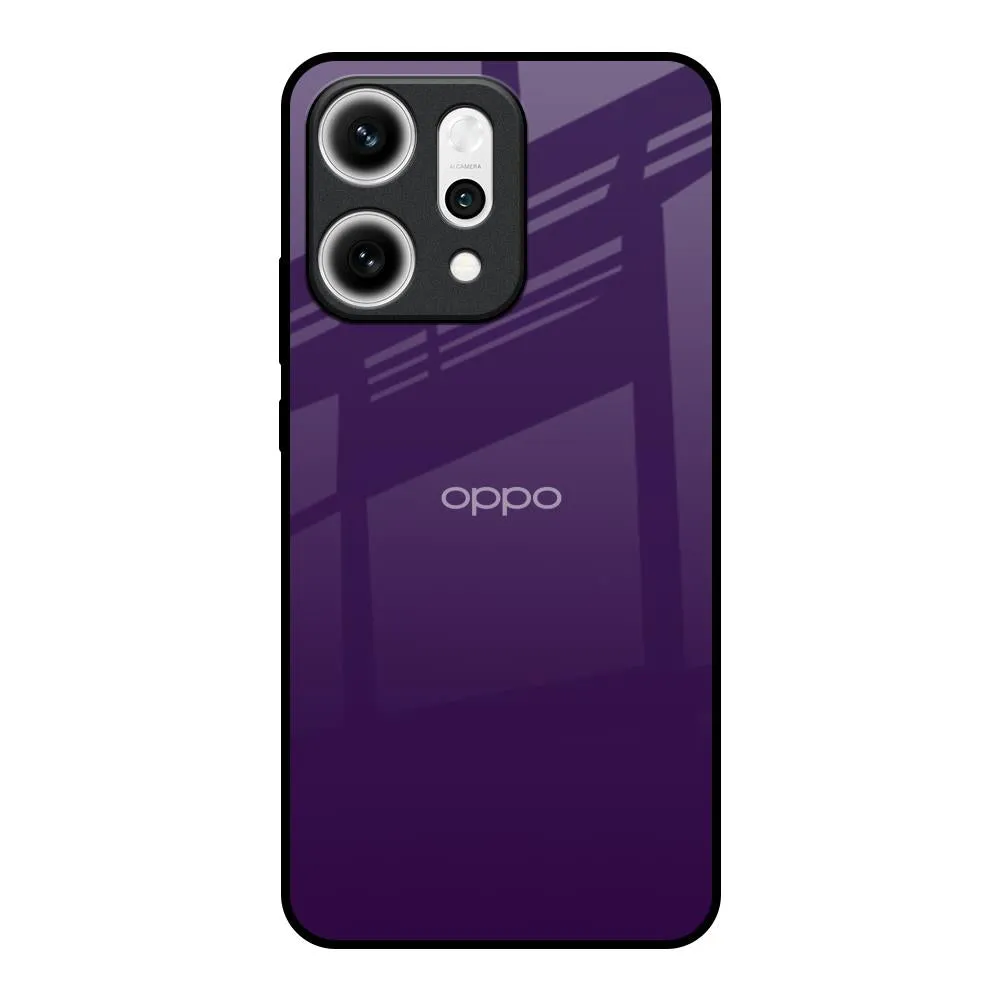Desk Companion Dark Purple Glass Case for Oppo Reno14 5G
