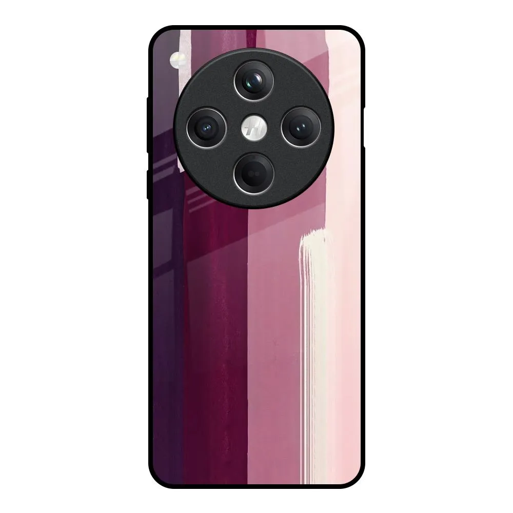 Minimal Design Modern Aesthetic Brush Stroke Art Glass Case for Oppo Find X8 5G