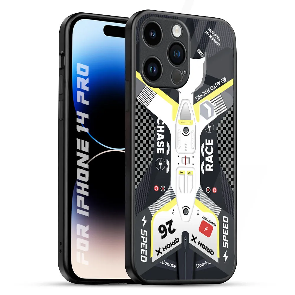 Car Enthusiast Glass Case for iPhone 14 Pro Pocket Ready