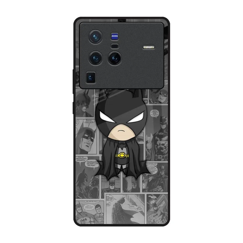 Textured Detail Comfort Build Layer Cartoon Art Glass Case for Vivo X80 Pro 5G
