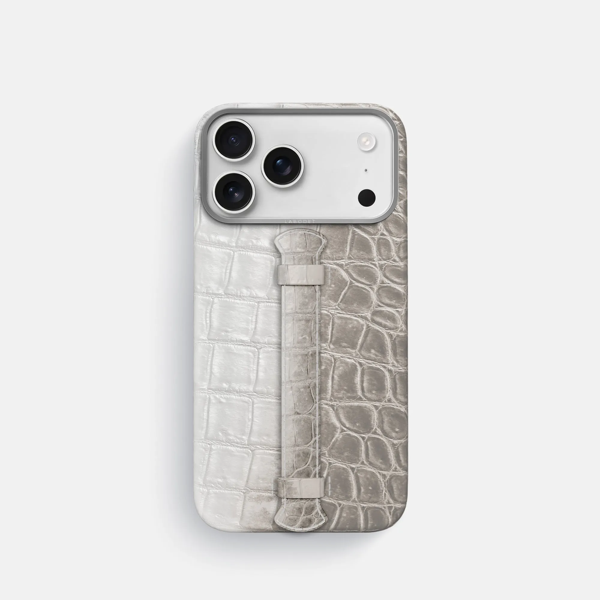 Clear Protection Center Handle For iPhone 17 Pro In Himalayan Crocodile