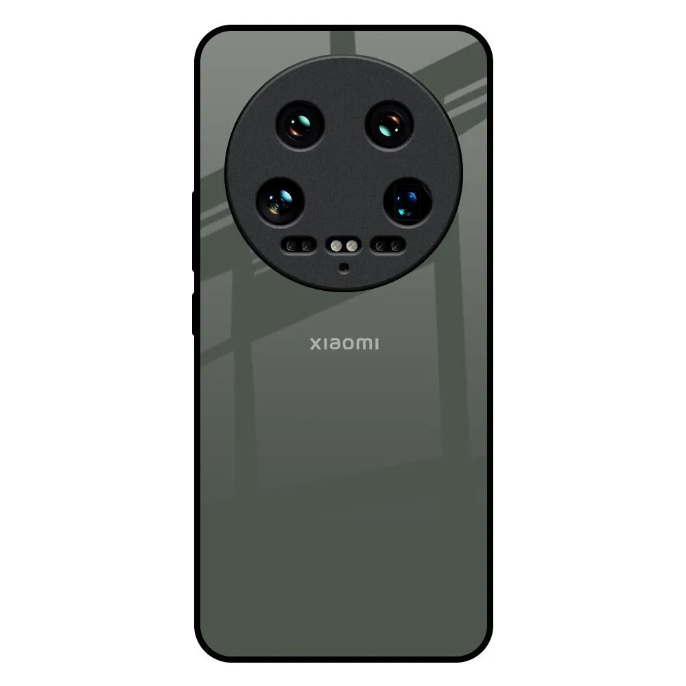 Charcoal Glass Case for Mi 14 Ultra 5G Shock Layer Smooth Form Texture