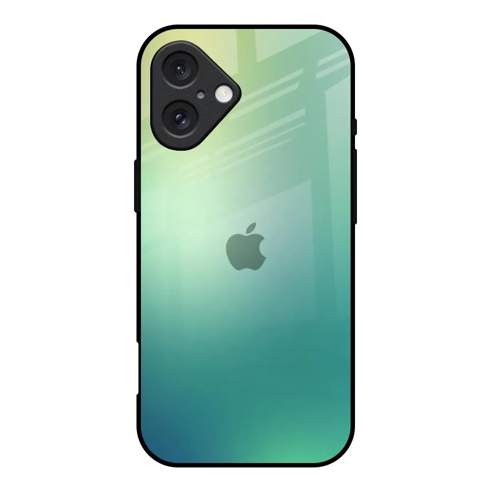 Modern Build Texture Magnetic Mount Dusty Green Glass Case for iPhone 16