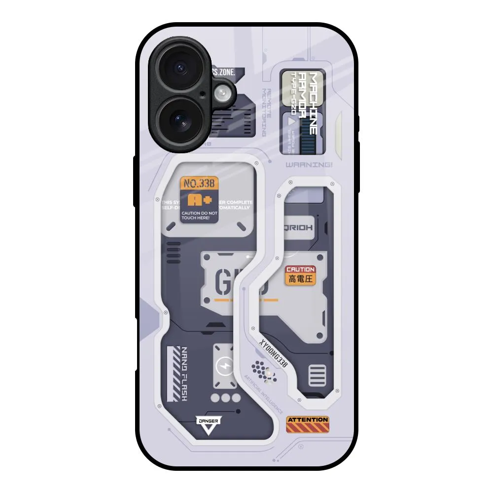 Tech Savvy Glass Case for iPhone 17 Rugged Texture Design