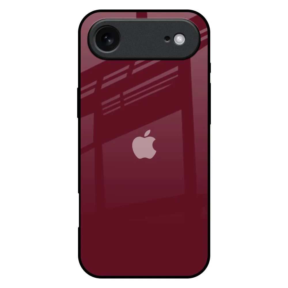 Fashion Statement Polished Edge Classic Burgundy Glass Case for iPhone 17 Air