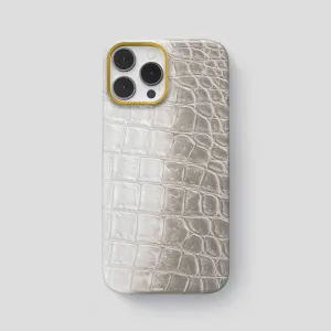 Classic Case For iPhone 14 Pro Max In Himalayan Crocodile premium design Clear Pattern