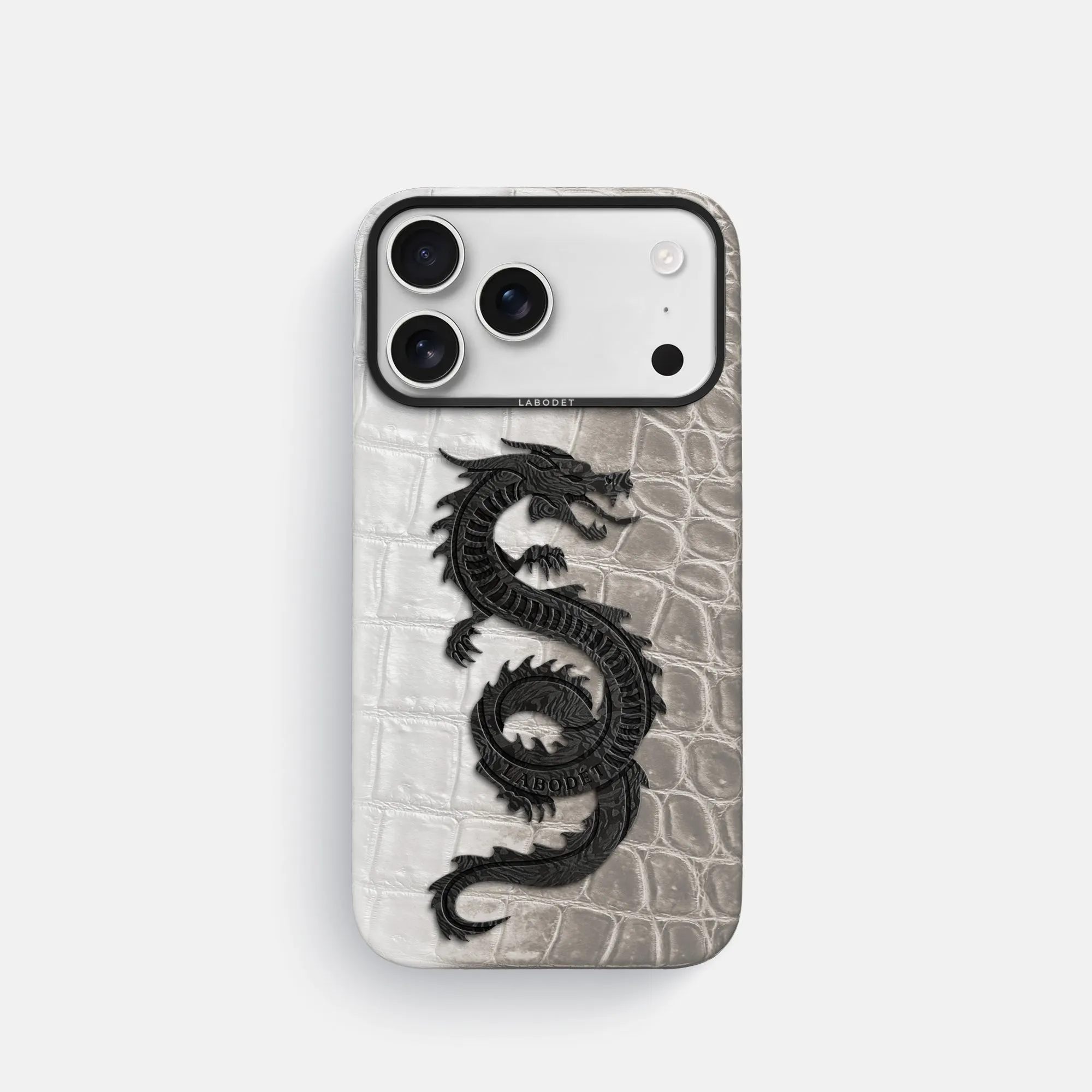 Anti Slip Classic Case With Carbon Dragon For iPhone 17 Pro In Himalayan Crocodile