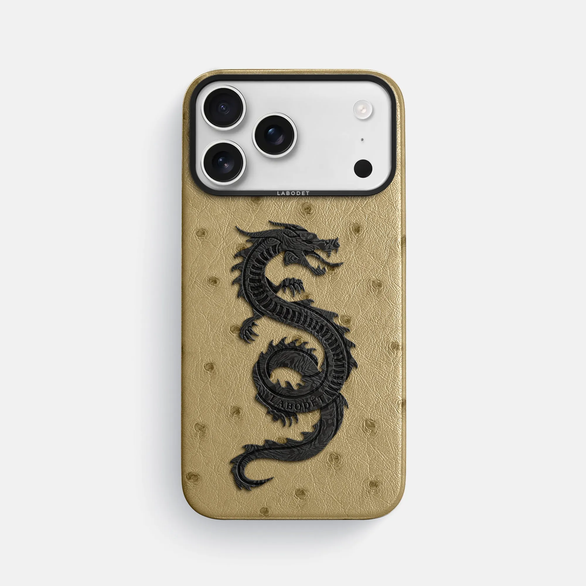 Durable Edge Classic Case With Carbon Dragon For iPhone 17 Pro Max In Ostrich