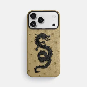 Durable Edge Classic Case With Carbon Dragon For iPhone 17 Pro Max In Ostrich