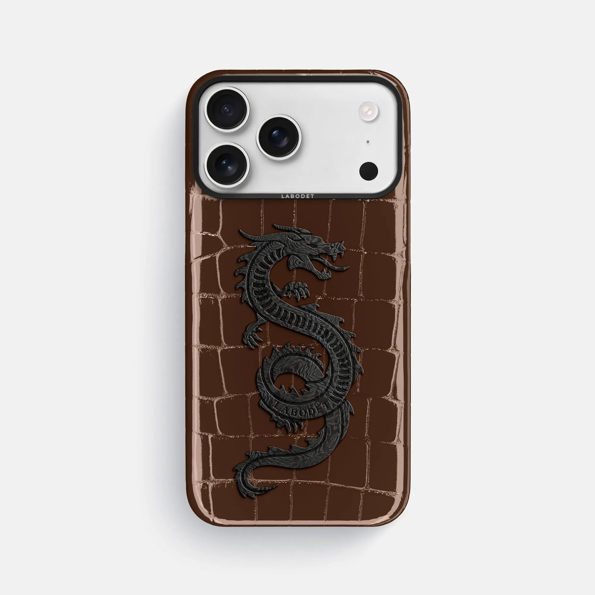 Classic Case With Carbon Dragon For iPhone 17 Pro Max In Shiny Alligator Protective Touch Everyday Fit