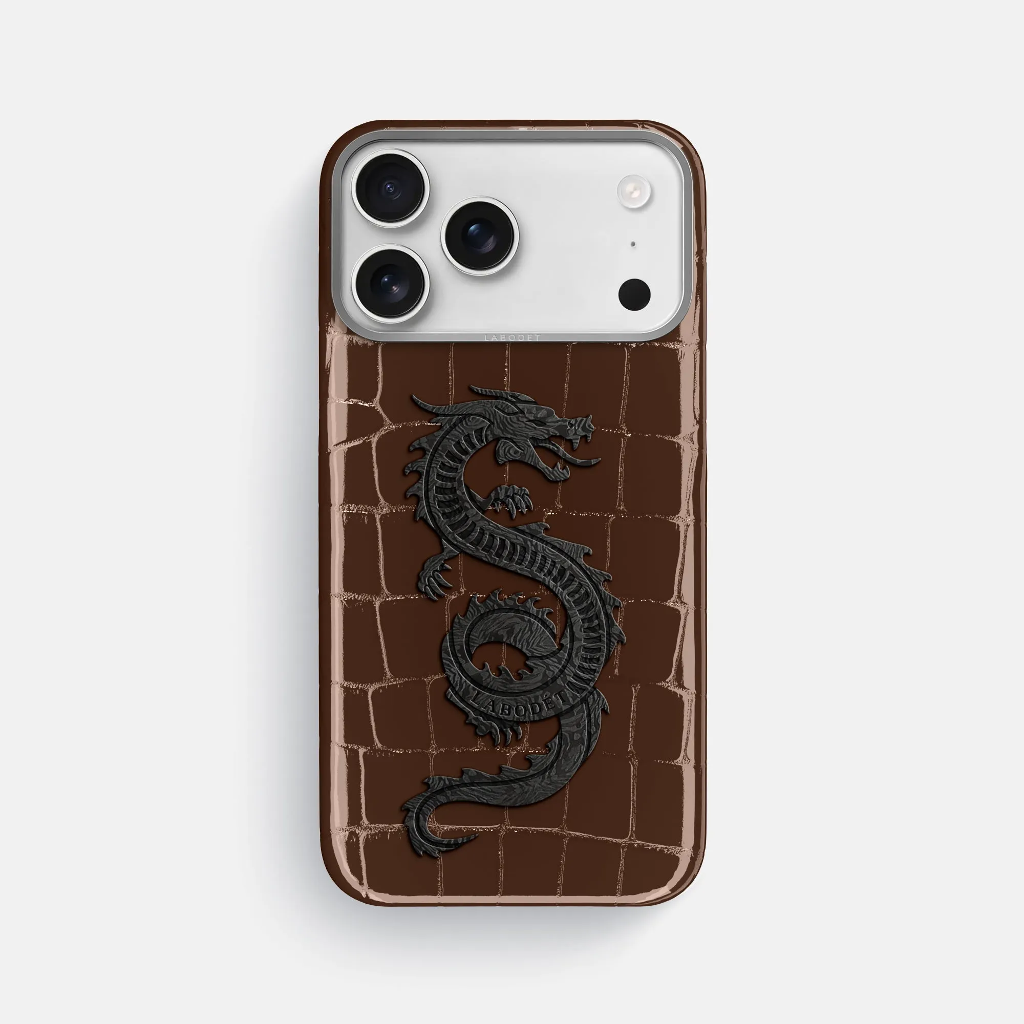 Classic Case With Carbon Dragon For iPhone 17 Pro Max In Shiny Alligator premium design Ultra Slim