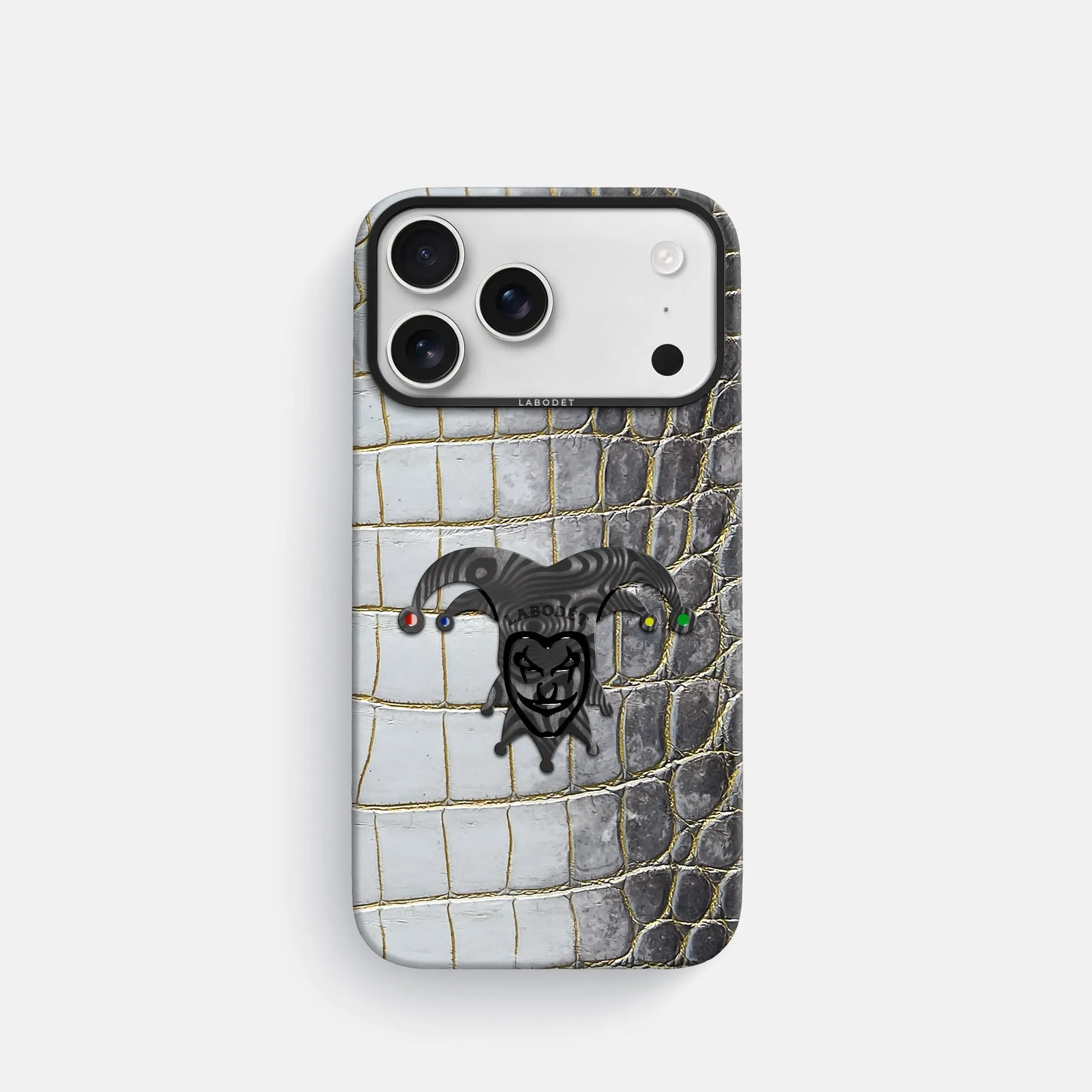 Classic Case With Carbon Joker For iPhone 17 Pro In Himalayan Crocodile Soft touch finish Soft Layered Design