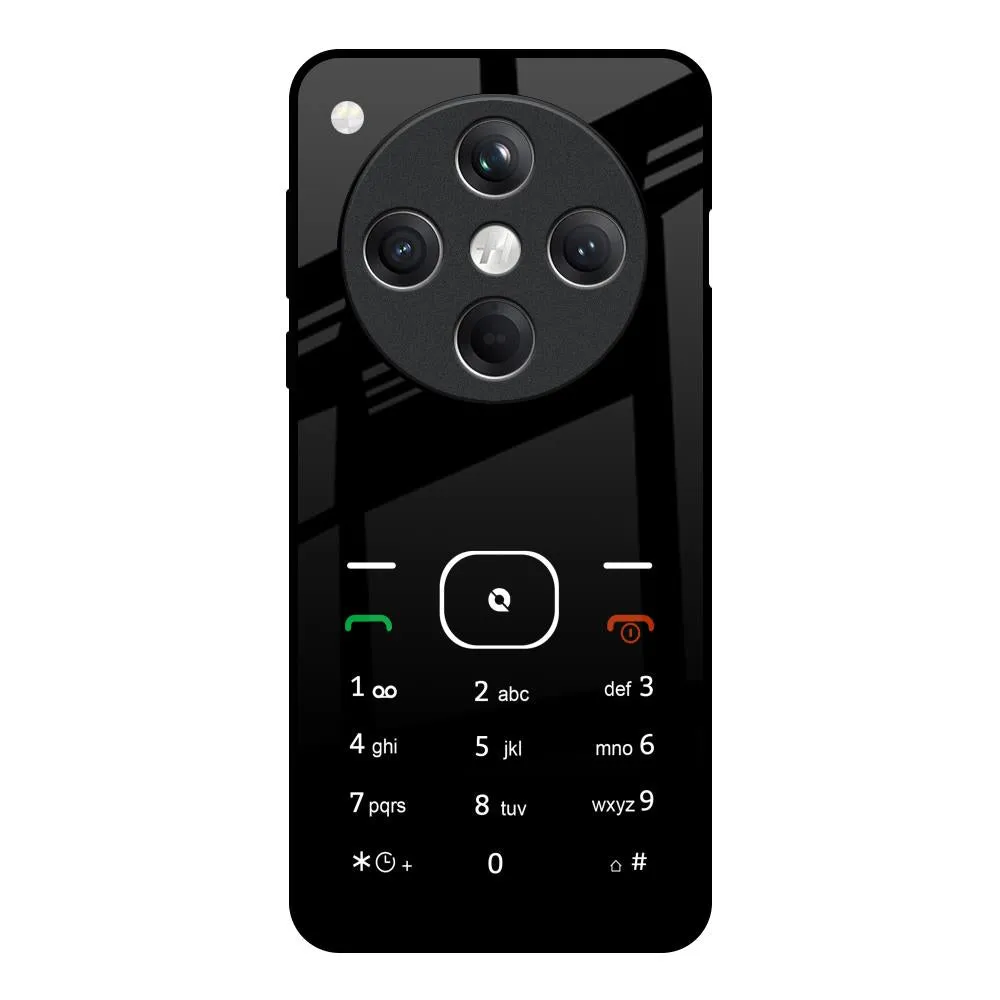 Classic Keypad Pattern Glass Case for Oppo Find X8 5G Flexible Build Form