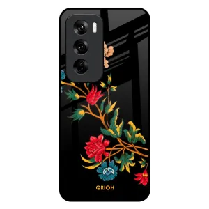 Trendy Design Comfort Layer Texture Dazzling Art Glass Case for Oppo Reno 12 5G